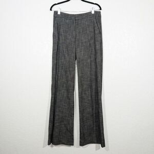 Long Tall Sally Black & White Wide‎ Leg Trousers Size 6